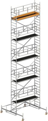 Layher Rollgeruest Uni Standard P2 Safety Plus mit Doppelgelaender 11,38m AH