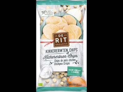 deRit 3x Kichererbsen-Chips Sour Cream 75g