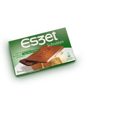 Eszet Schnitten 8 Brotbelag Vollmilch Schokoladentäfelchen Nuss 75g