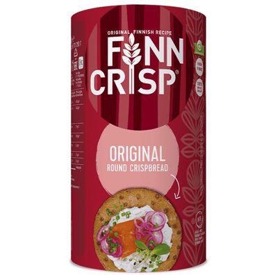 Finn Crisp Original Rundes Knäckebrot aus Roggenvollkorn 250g