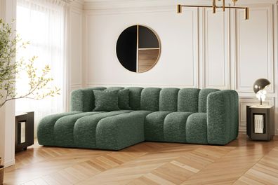 Ecksofa, L-förmiges Sofa Grand modular stoff Haga Grün Links