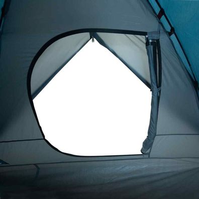 Campingzelt 3 Personen Blau 240x217x120 cm 190T Taft