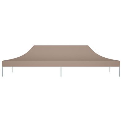 Partyzelt-Dach 6x3 m Taupe 270 g/m²