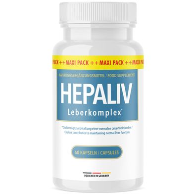 Hepaliv Kapseln - Für deine körperliche Balance - Einfache Anwendung - 60 Kapseln