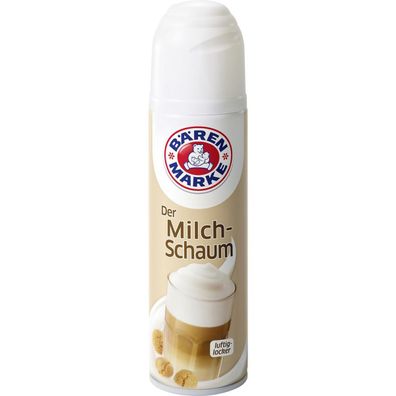 Bärenmarke Der Milch Schaum luftig locker in der Sprühflasche 250ml