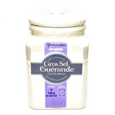Naturbelassendes graues Meersalz aus der Bretagne Keramiktopf 750g