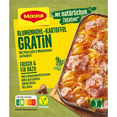 Maggi Fix für Blumenkohl Kartoffel Gratin mit Petersilie 51g