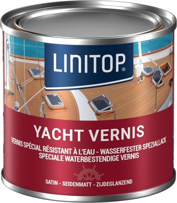 Linitop Yacht Vernis - Spritzwasserbeständiger Klarlack Holz Bootslack