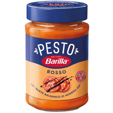 Barilla Pesto Rosso mit köstlichen Tomaten und Basilikum 200g