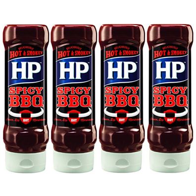 Heinz BBQ Sauce Hot and Spicy scharfe Grillsauce 400ml 4er Pack