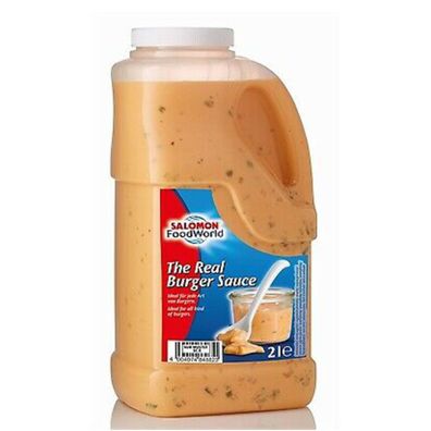 The Real Burger Sauce Süß­saure Würzsauce mit Gurkenstückchen 2000ml