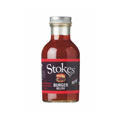 Stokes Burger Relish aus Paprika, Zwiebel und Tomaten 265ml