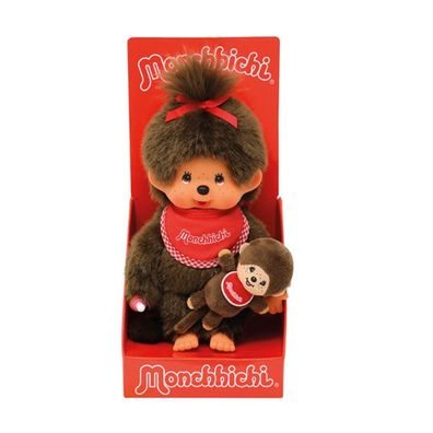 Monchhichi Mädchen mit Mini Monchhichi, Sekiguchi