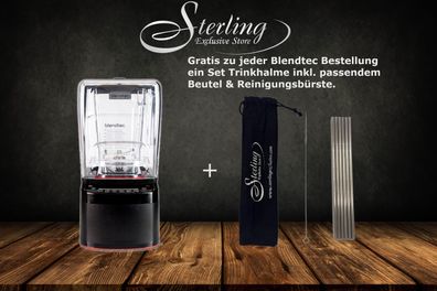 Blendtec Professional 800 schwarz inkl. WildSide+ Jar + Geschenk