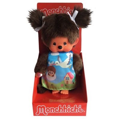 Monchhichi Mädchen 20cm Storchenkleid, Sekiguchi Sekiguchi