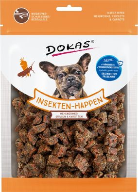 DOKAS - Insekten-Happen - Mehlwurm, Grille, Karotte 1er Pack (1x100g)