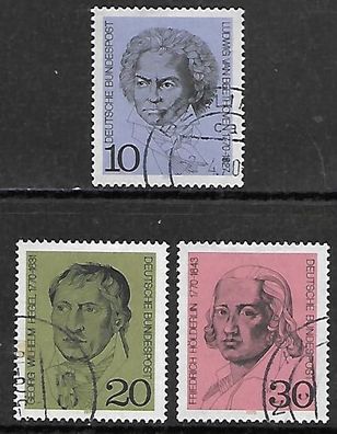 BRD gestempelt Michel-Nummer 616-618