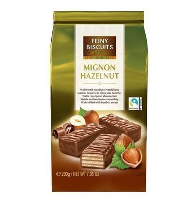 Feiny Biscuits Haselnusswaffeln in Schokolade 200 g