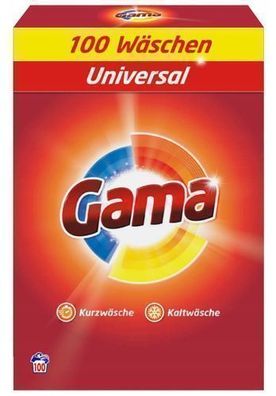 Gama Universal Waschmittelpulver 100 Waschladungen DE