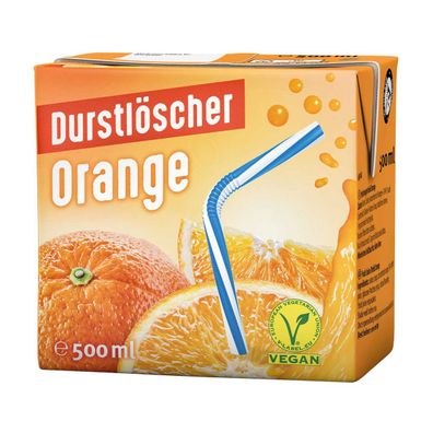 Durstlöscher Orange fruchtiges Fruchtsafterfrischungsgetränk 500ml