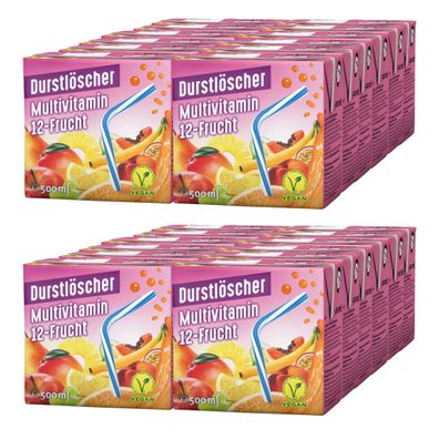 Durstlöscher Multivitamin fruchtiges Fruchtsaftgetränk 500ml 24er Pack