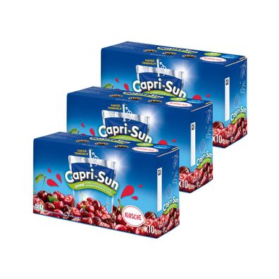 Capri Sun Kirsche Erfrischungsgetränk Kirschsaft 10x200ml 3er Pack