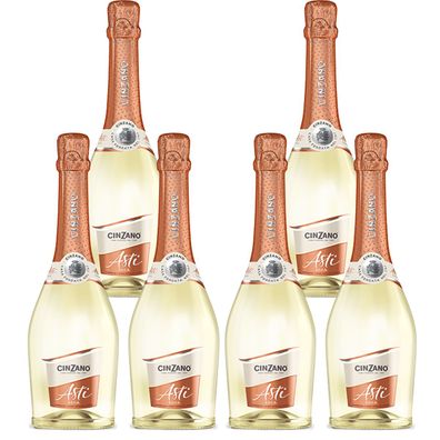 CinZano Asti fruchtig frischer Schaumwein aus Italien 750ml 6er Pack