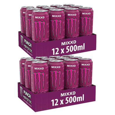 Monster Punch Energy Mixxd leicht kohlensäurehaltig 500ml 24er Pack