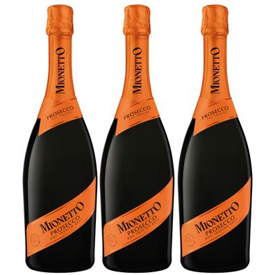 Mionetto Prosecco DOC Treviso Brut herb Prestige Vegan 750ml 3er Pack