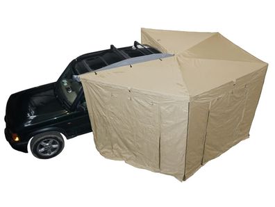 Prime Tech Prime Wing 270° Markise + Seitenteile, Fahrerseite beige - auch fü