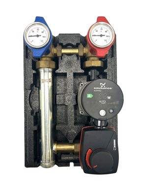 Pumpen Heizkreis - Verteiler - Set mit Grundfos u. ESBE Mischer Pumpe P21/2