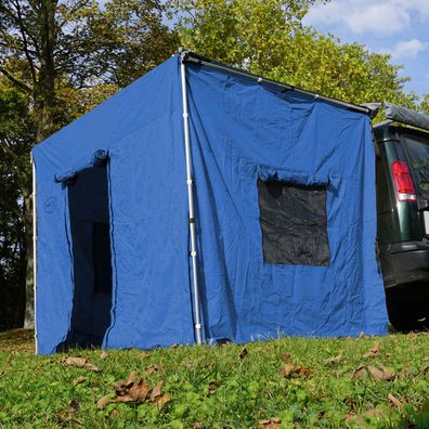 Prime Tech Seitenwände zur Fahrzeug-Markise (250x200x210 cm, blau)
