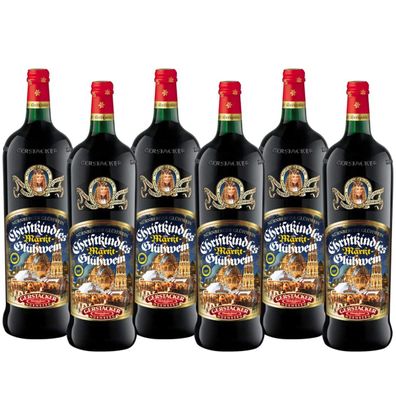 Gerstacker Nürnberger Christkindles Markt Glühwein 1000ml 6er Pack