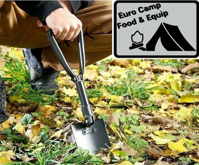 NEU Outdoor Camping Spaten + Säge Carbonstahl schwarz für Survival Zelten Wald