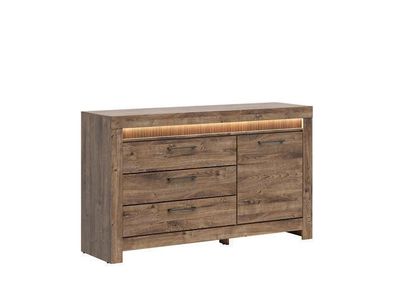 Kommode mit Schubladen Torin - Schubladenschrank - Sideboard - Braun