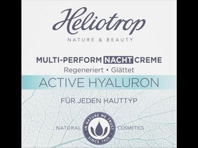 Heliotrop ACTIVE Hyaluron Multi-Perform Nachtcreme 50ml