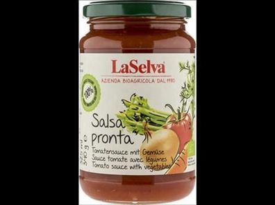 LaSelva Salsa Pronta - Tomatensauce mit frischem Gemüse 340g