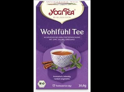 Yogi Tea®, Yogi Tea GmbH 6x Yogi Tea® Wohlfühl Tee Bio 17x1,8g