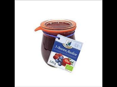 Kiebitzhof Bio Fruchtaufstrich 3 Beeren Auslese 220g