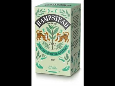 Hampstead Tea Organic Green Tea with Matcha and Nettle 50g