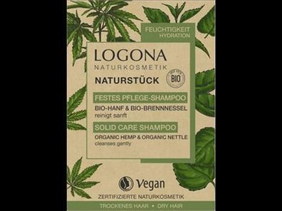 Logona Festes Pflege Shampoo Bio-Hanf & Bio-Brennnessel 60g