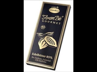 Liebhart´s Gesundkost Bio-Edelbitter-Schokolade, 85% Kakaoanteil 100g