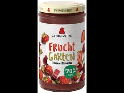 Zwergenwiese FruchtGarten Erdbeere-Rhabarber 225g