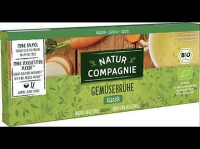 Natur Compagnie Gemüsebrühe, 12 Würfel 126g