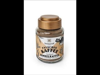 Sonnentor Dinkelkaffee Falscher Kaffee Instant, Glas 50g