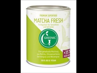 Greenic Matcha Fresh Superfood Trinkpulver Mischung 110g