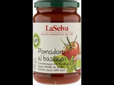 LaSelva Tomatensauce mit frischem Basilikum - Pomodoro al basilico 340g