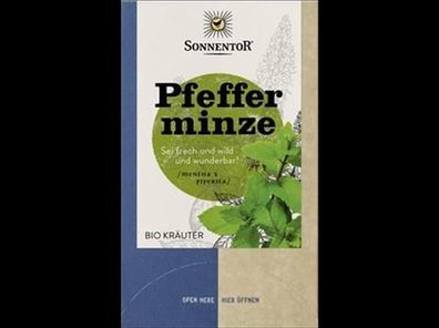 Sonnentor Pfefferminze, Doppelkammerbeutel 18g