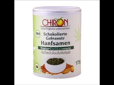 CHIRON Schokolierte gebrannte Hanfsamen Vollmilch 175g