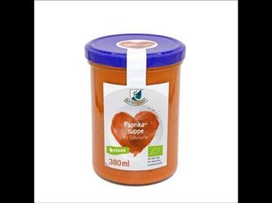 Kiebitzhof Bio Paprika-Suppe mit Süßkartoffel 380ml